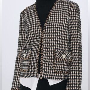 NWT zara tweed blazer/jacket